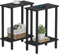 TUTOTAK Small Side Table Narrow End Table Set of 2 - Slim Sofa