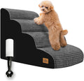 Dog Stairs for Small Dogs 4-Step 20.5in Curved Ramp - Gentle Joint