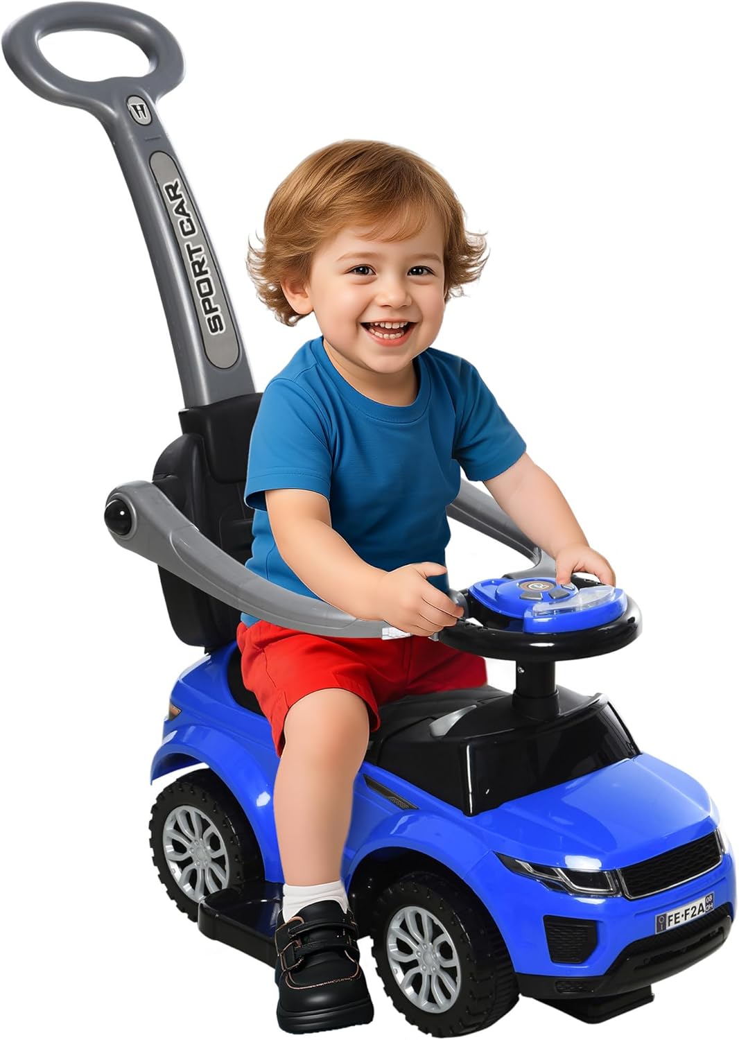 Aosom 2 in 1 Push Car for Toddlers - Fun Ride on Stroller
