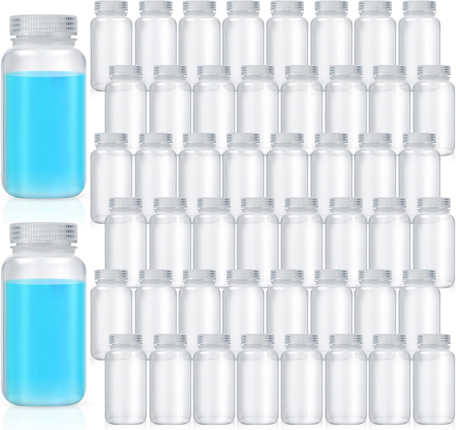48 Pcs 8 oz Pill Bottle Sample Containers for Lab and Home Use