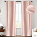 100% Blackout Curtains 96 in Length 2 Panels Set - Thermal Insulated