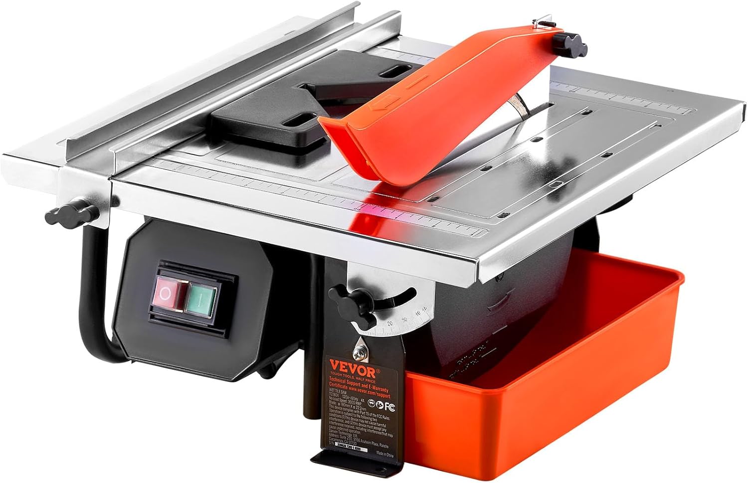 VEVOR Wet Tile Saw with 65Mn Steel Blade for DIY Enthusiasts