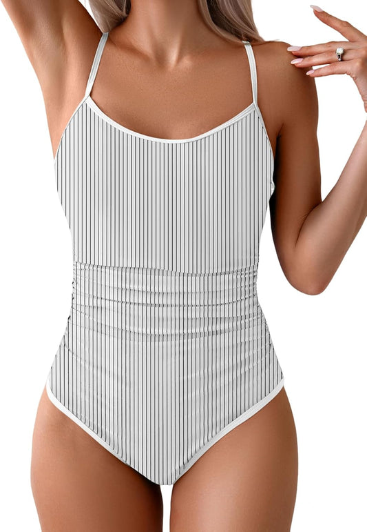 Eomenie Women's One Piece Swimsuit for Tummy Control & Style
