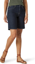 Lee Women's Relaxed Fit Bermuda Short - Mid Rise Denim