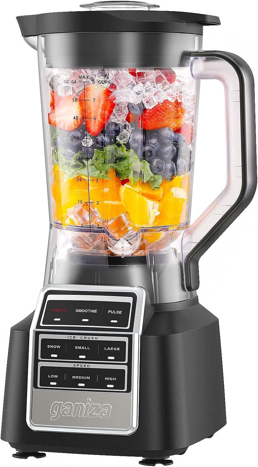 Ganiza Professional Smoothie Blender with 1800 Peak Watts Power