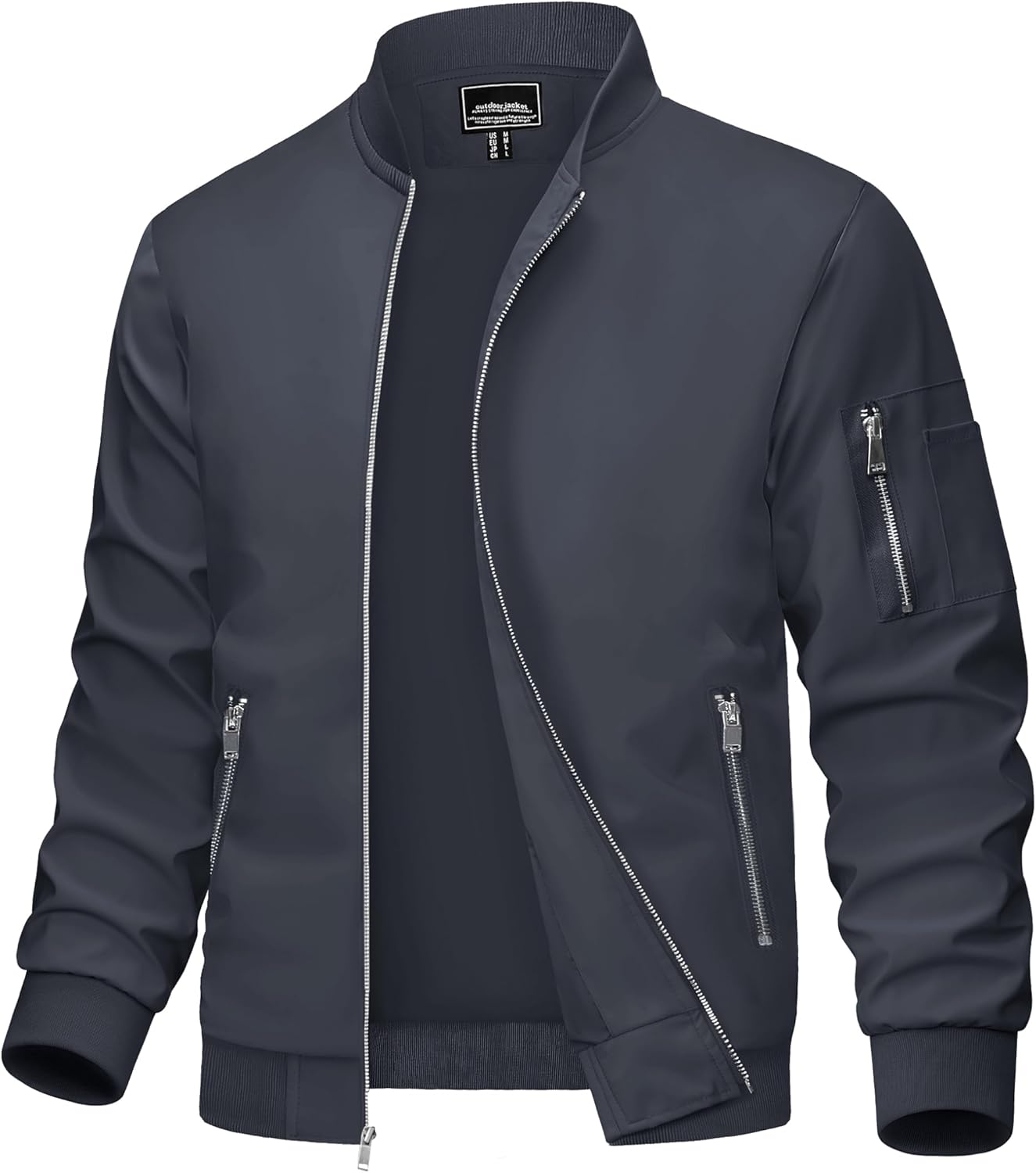 Lightweight Casual Windbreaker Bomber Jacket for Men