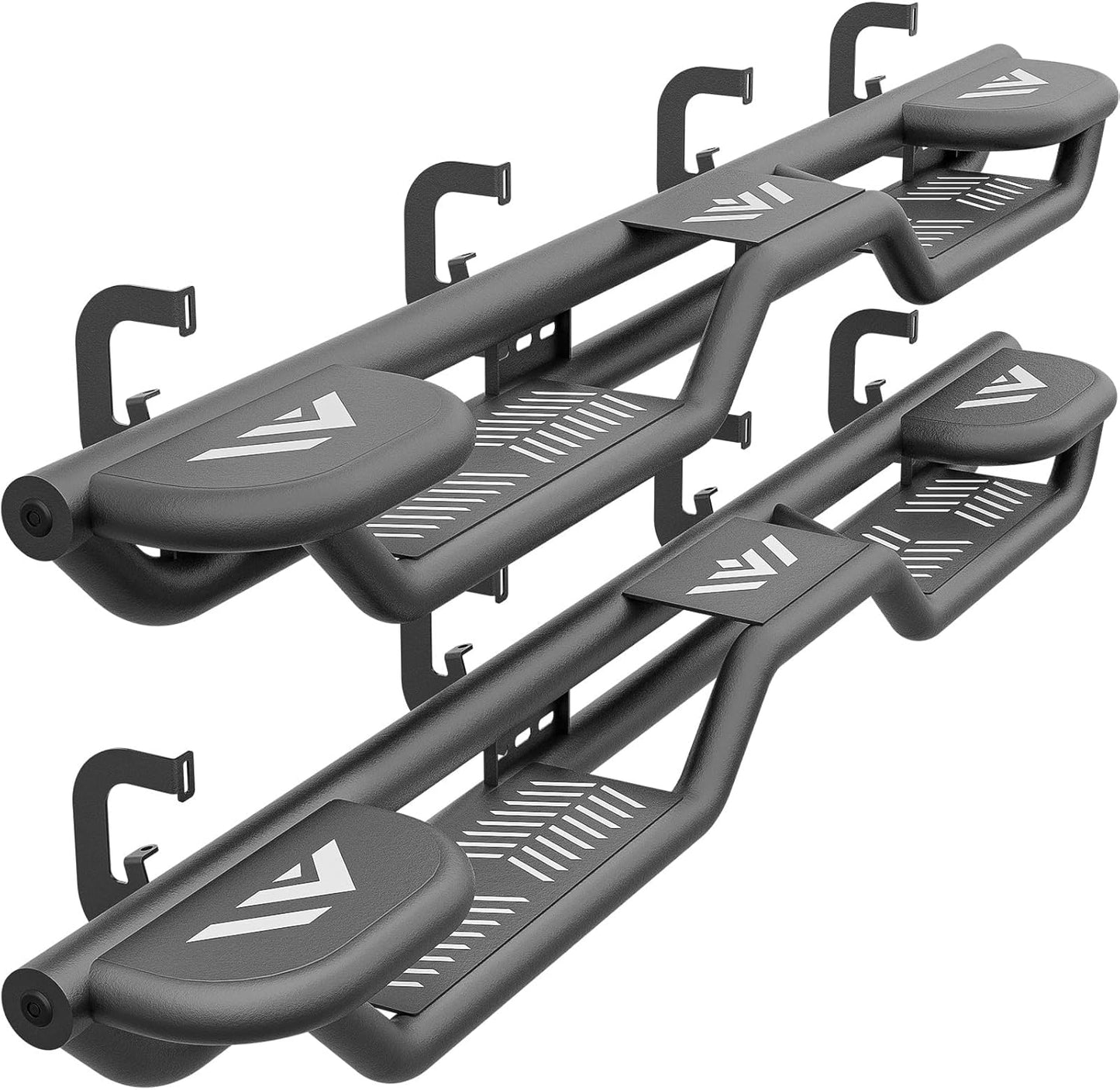 Three Raised Steps Crew Cab Running Boards for Chevy Silverado