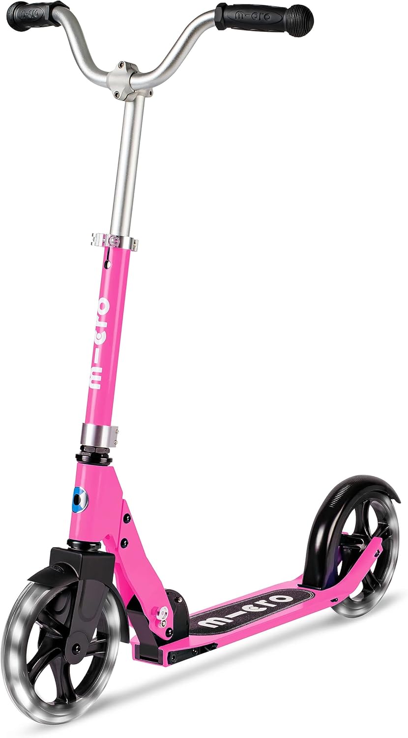 Micro Cruiser LED: Foldable Swiss Scooter for Gliding Fun!