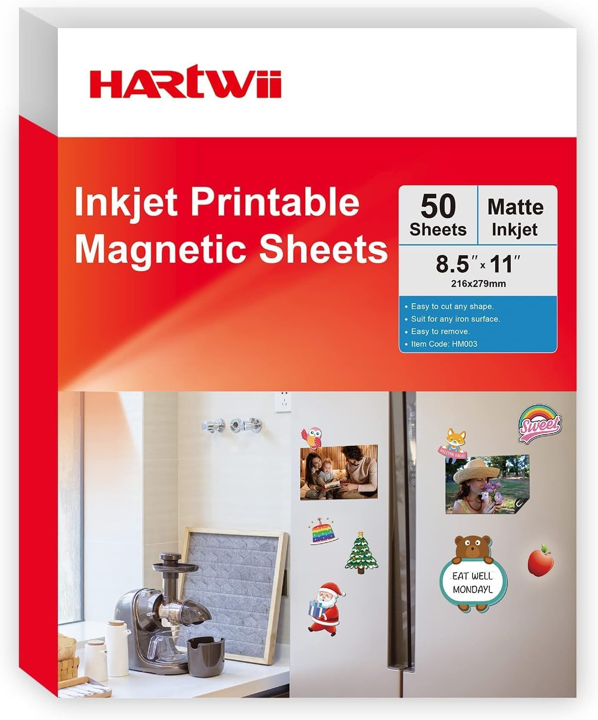 Bulk Printable Magnet Sheets for Inkjet Printers - 50 Sheets