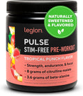 LEGION Pulse Pre Workout Supplement - Caffeine Free Tropical Punch