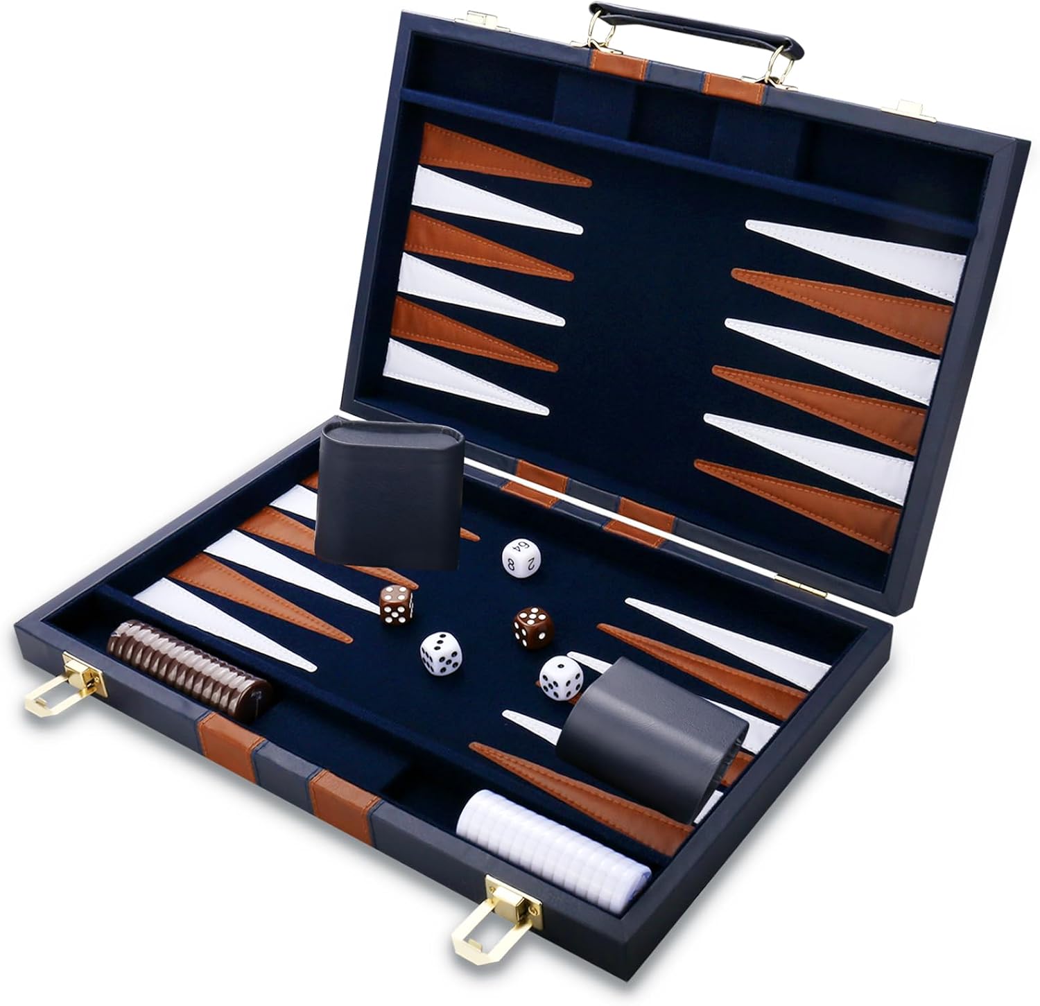 Backgammon Set - Classic Portable Travel Game for All Ages