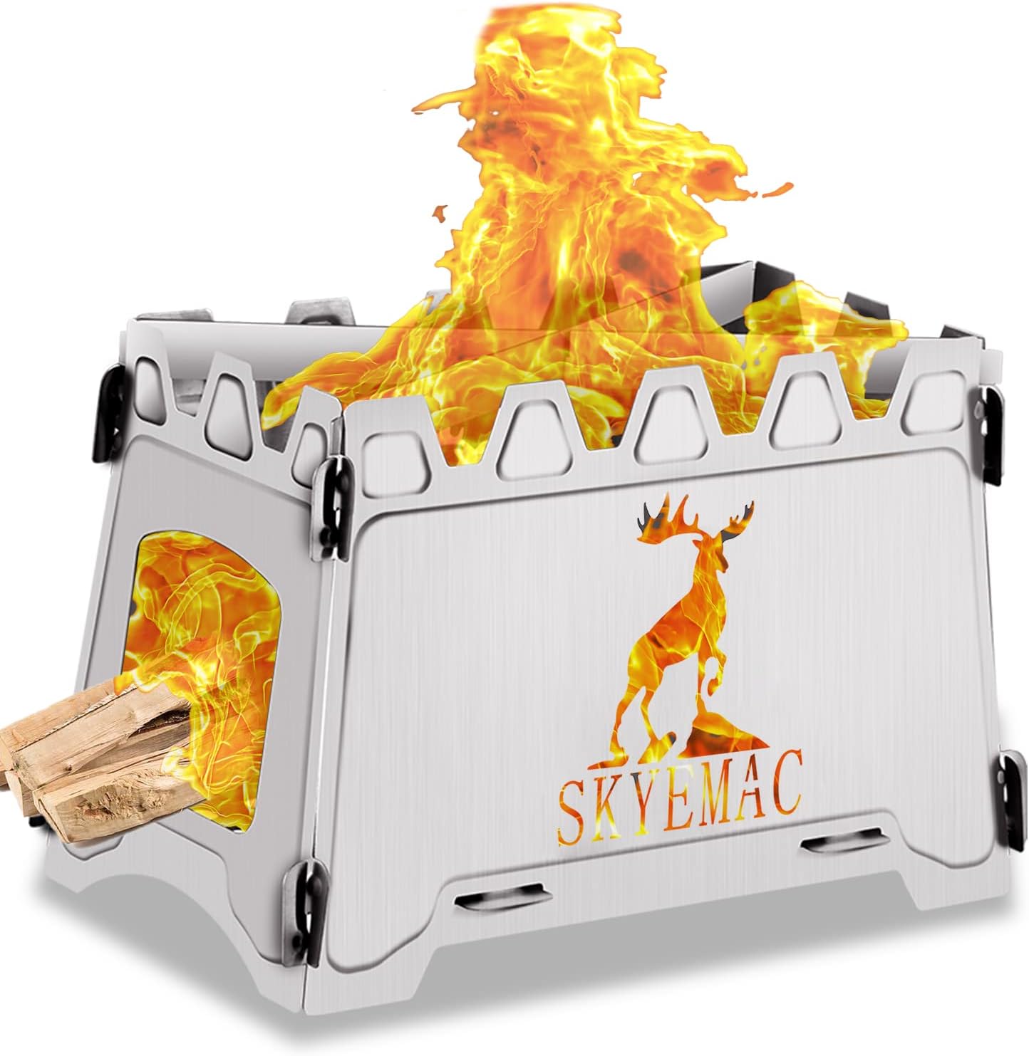 Portable Stainless Steel Camp Stove - Lightweight & Collapsible