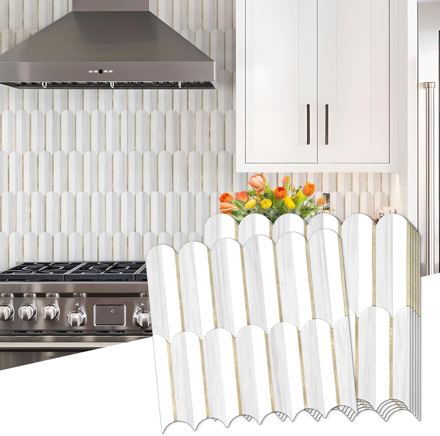 Vamos Tile Peel and Stick Backsplash for Kitchen and More