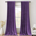StangH Purple Velvet Curtains for Room Darkening and Insulation