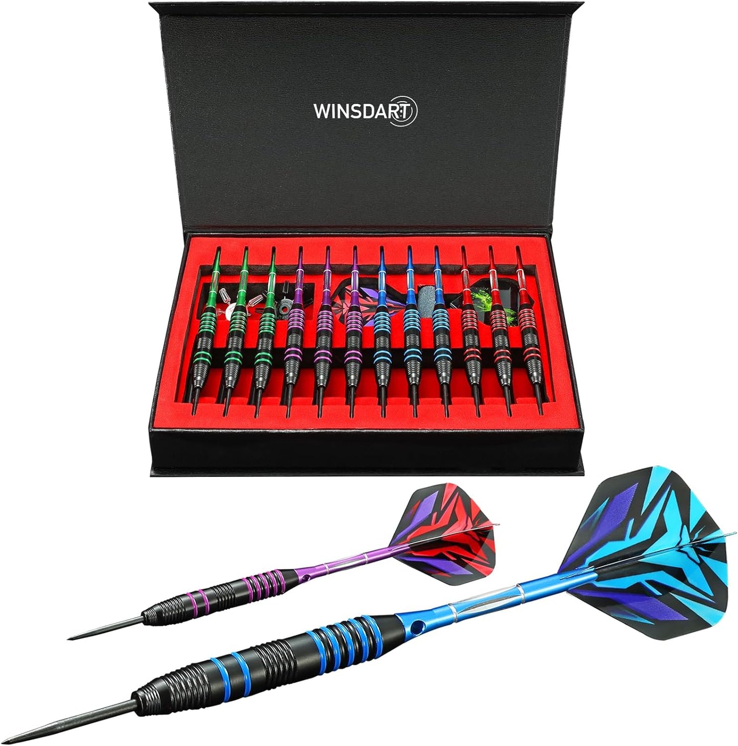 Professional Metal Tip Darts Set for Dartboard with Gift Box