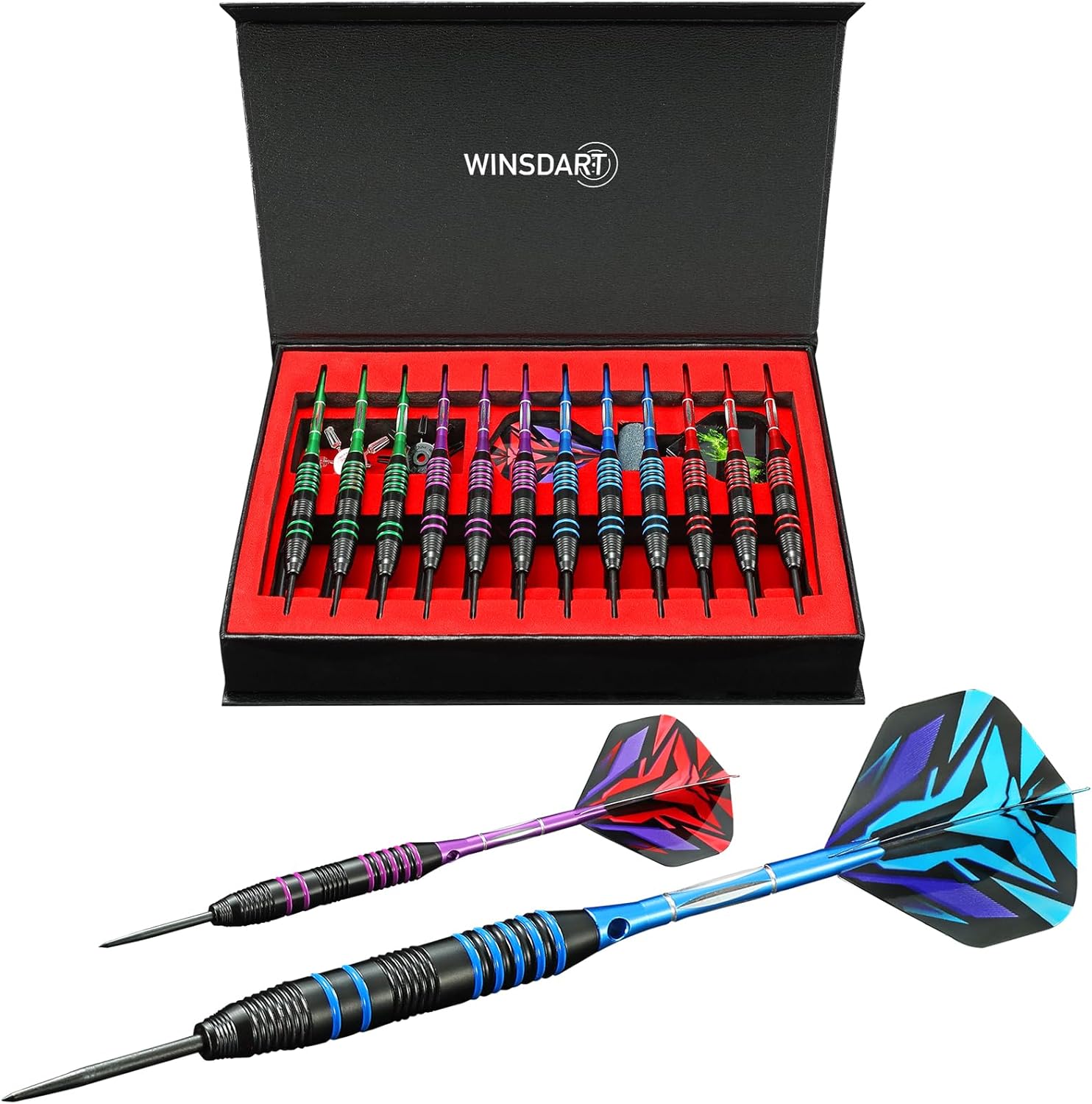 Professional Metal Tip Darts Set for Dartboard with Gift Box