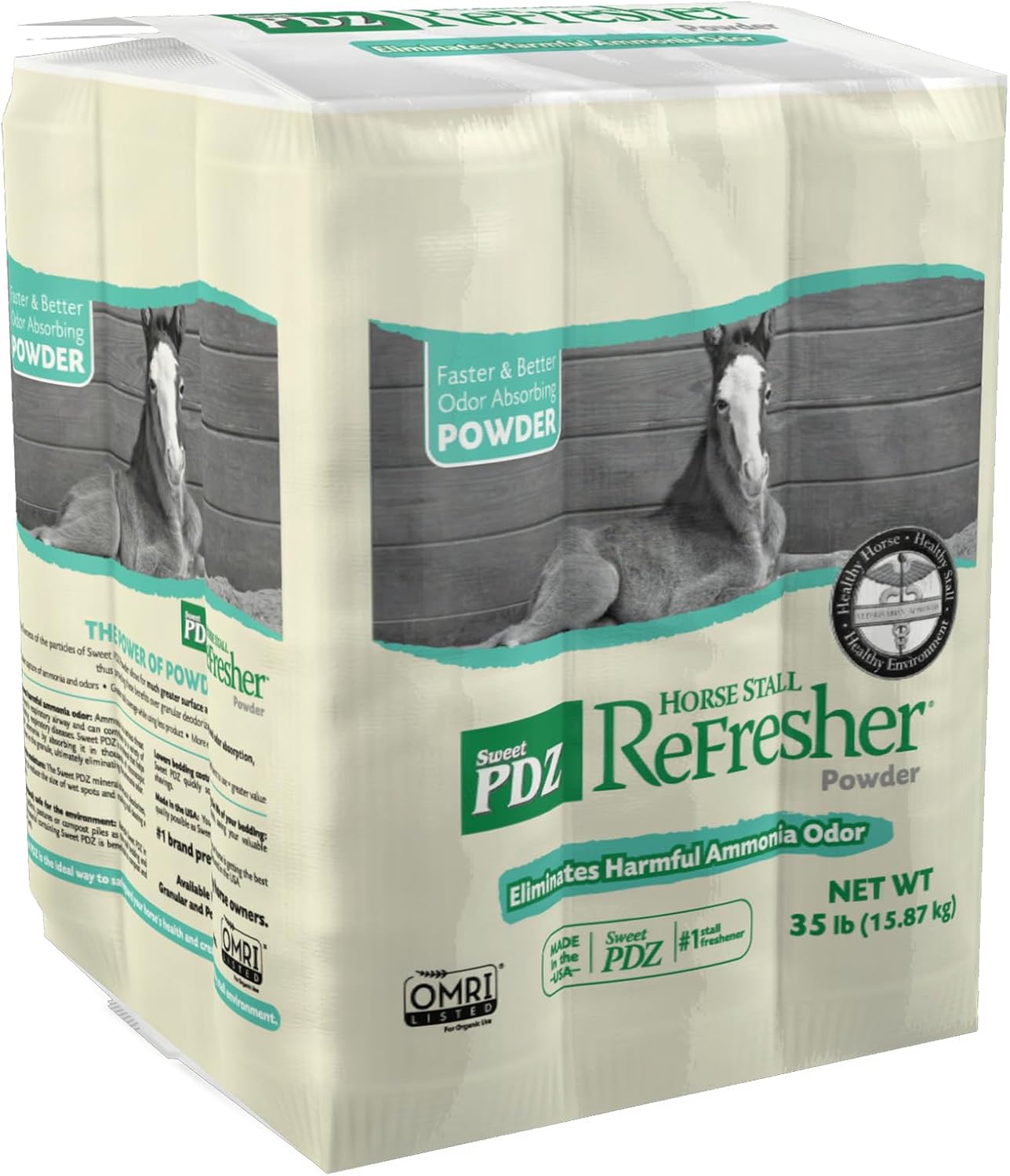 Horse Stall Refresher Powder for Odor Elimination and Comfort