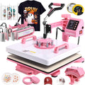 Whubefy 8 in 1 Heat Press Machine 15x15 Slide Out - Complete Heat