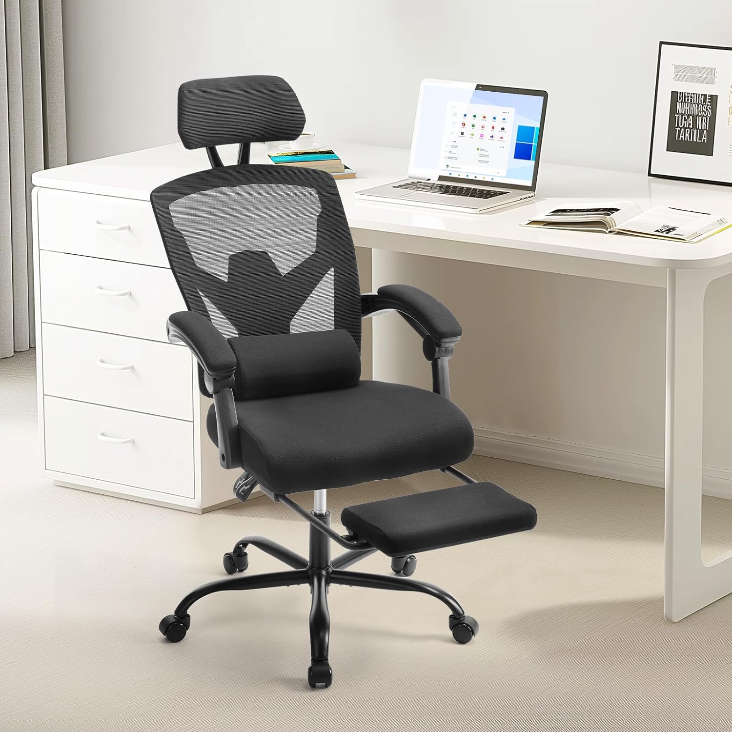 Comfortable Ergonomic Mesh Chair with Lumbar Support