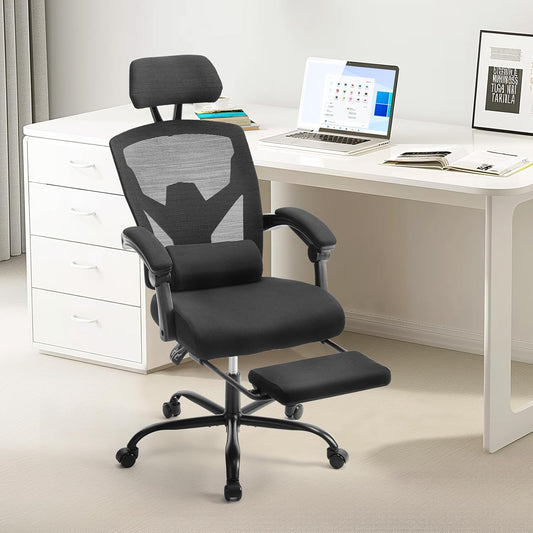 Ergonomic High-Back Mesh Rolling Desk Chair for Comfort
