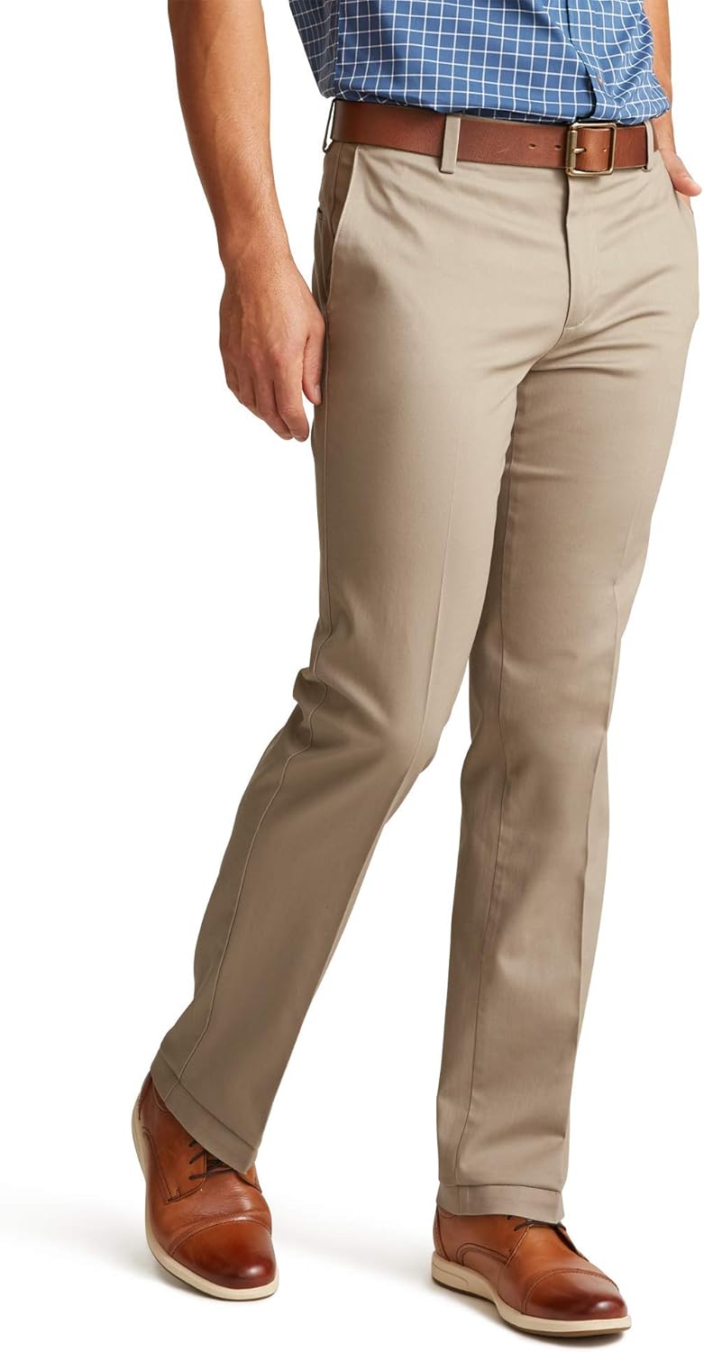 Dockers Men's Straight Fit Lux Cotton Stretch Khaki Pant Review