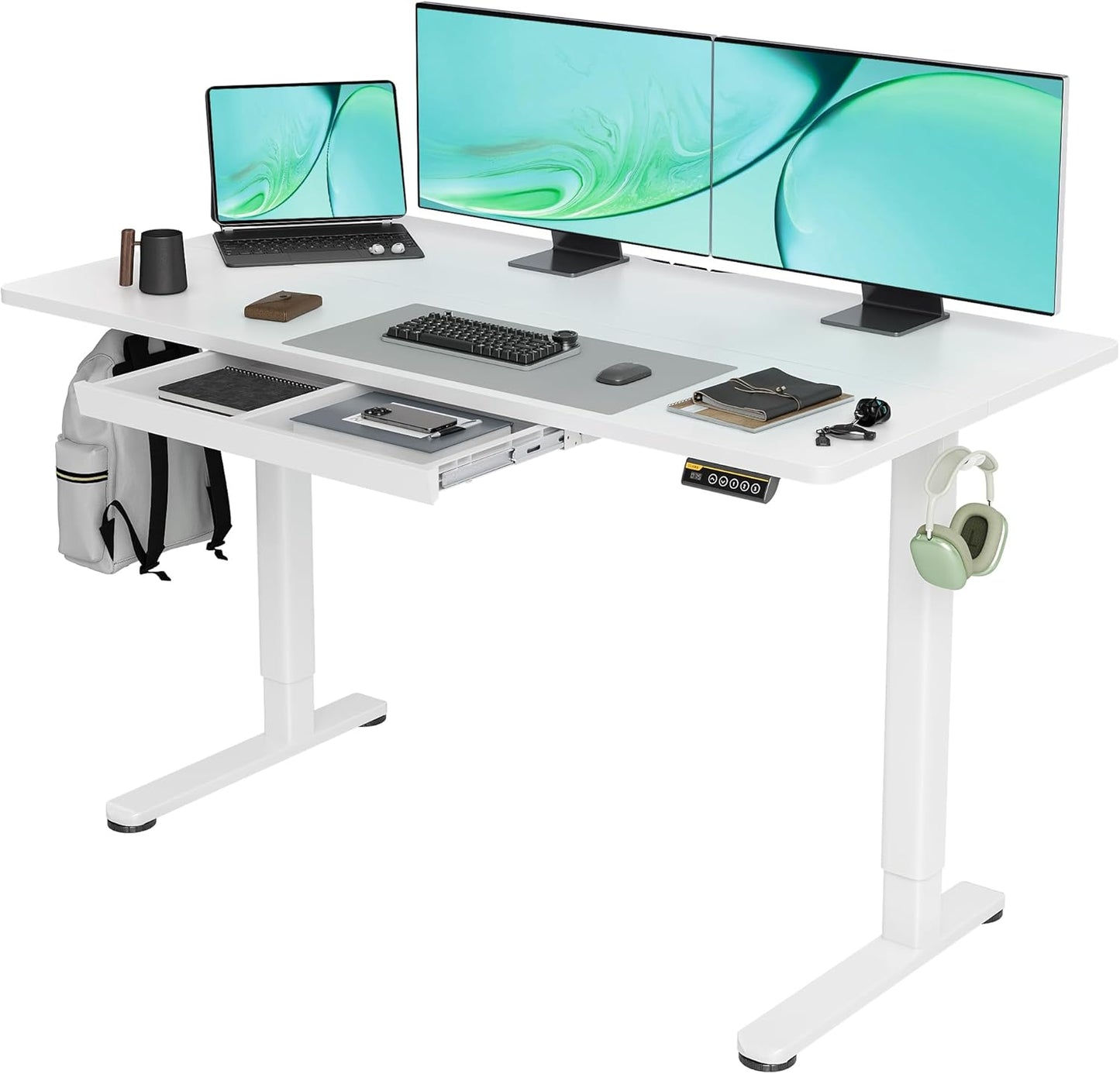Claiks 55x24 Inch Electric Adjustable Height Standing Desk