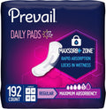 Prevail Bladder Control Pads for Women Regular Length - 192 Count