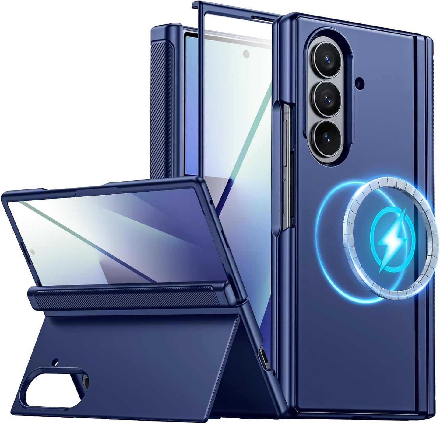 Samsung Galaxy Z Fold 7 Case with Kickstand and Hinge Protection