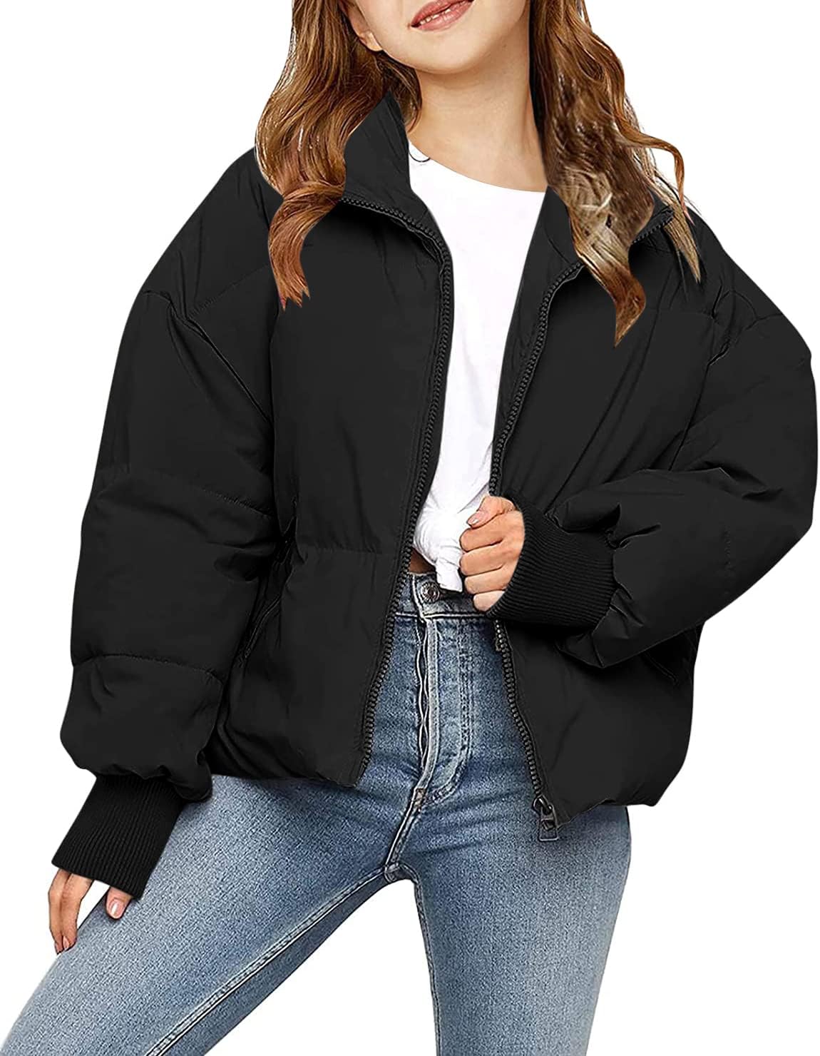 rrhss Girls Winter Long Sleeve Zip Puffer Jacket Review