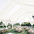 6 Panels Ivory Ceiling Drapes 5ft x 30ft - Wedding Ceiling Draping