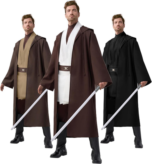 Spooktacular Creations Halloween Mens Tunic Hooded Cloak Costume