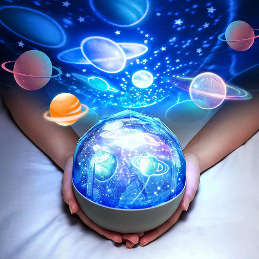 360 Rotating Solar System Night Light for Kids