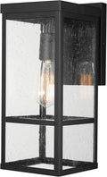 GLOBE Electric 44802 Outdoor Wall Sconce with Seeded Glass Shade