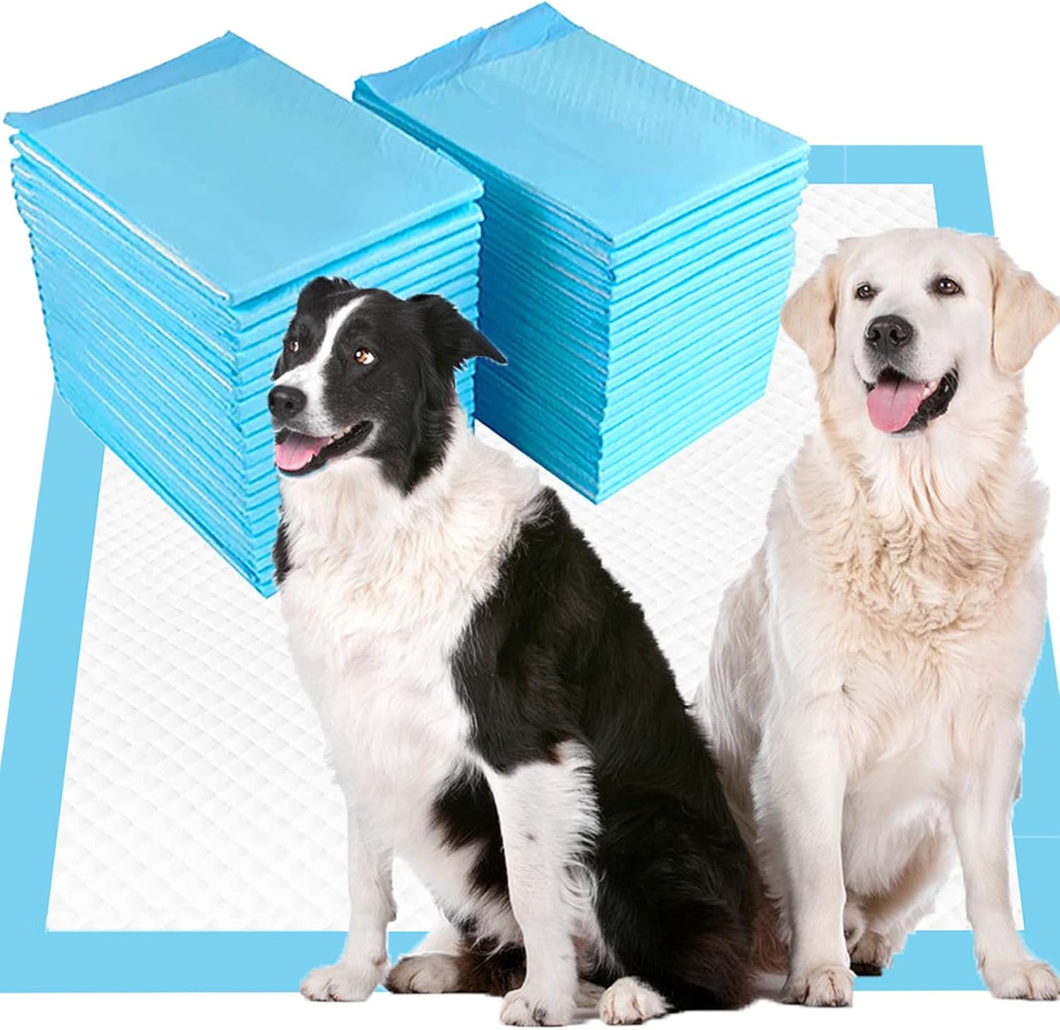 Extra Large Puppy Pads for Dogs, Quick Dry & Leak-Proof 60 Count