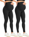 Women's Maternity Leggings Over The Belly - Supportive All-Day Comfort