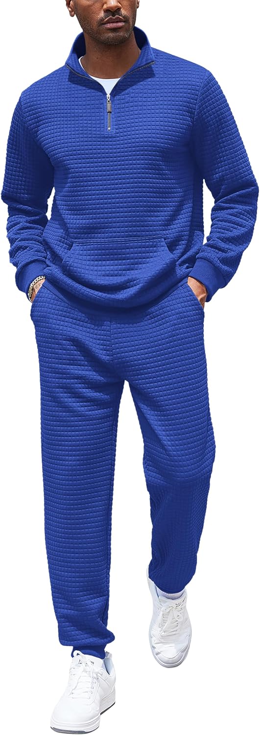 COOFANDY Men's Tracksuit Set for Stylish Workout and Casual Wear