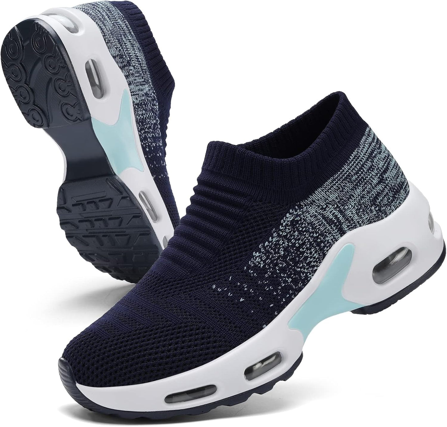 Mesh Sneakers for Women - Lightweight Slip On Air Cushion Shoes