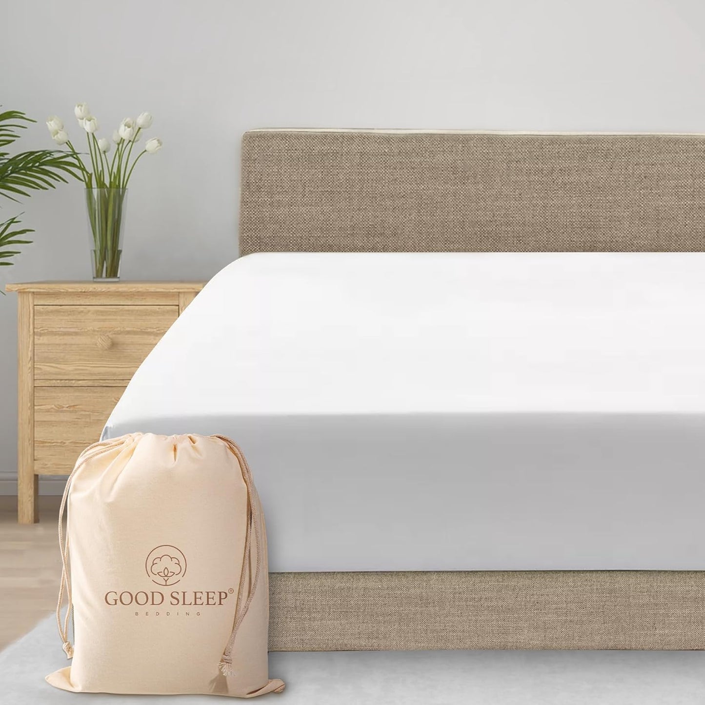 Good Sleep Bedding Twin XL Fitted Sheet - 1000 Thread Count