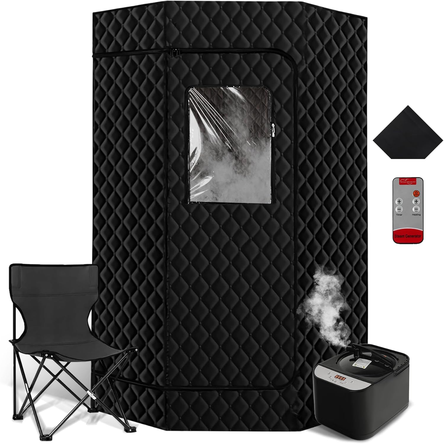 Portable Full Size Sauna Tent with 1500w Steamer