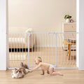 Extra Wide Safety Gate for Stairs 30in High - Auto Close Walk-Thru