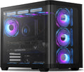 darkFlash ATX Mid-Tower Gaming PC Case - Curved Glass Dual-Chamber