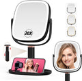 Mocado Makeup Mirror with Lights 1X/20X Magnifying - Adjustable Vanity