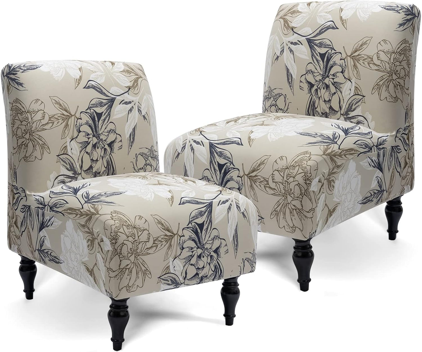 Armless Accent Slipper Chair Cover for Stylish Home Decor