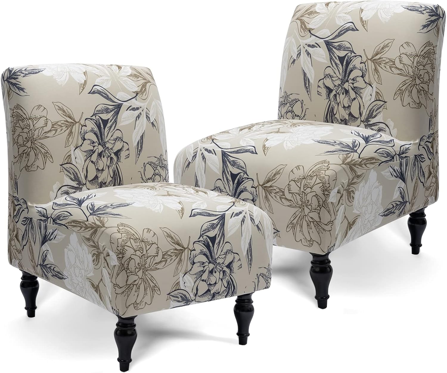 Armless Accent Slipper Chair Cover for Stylish Home Decor