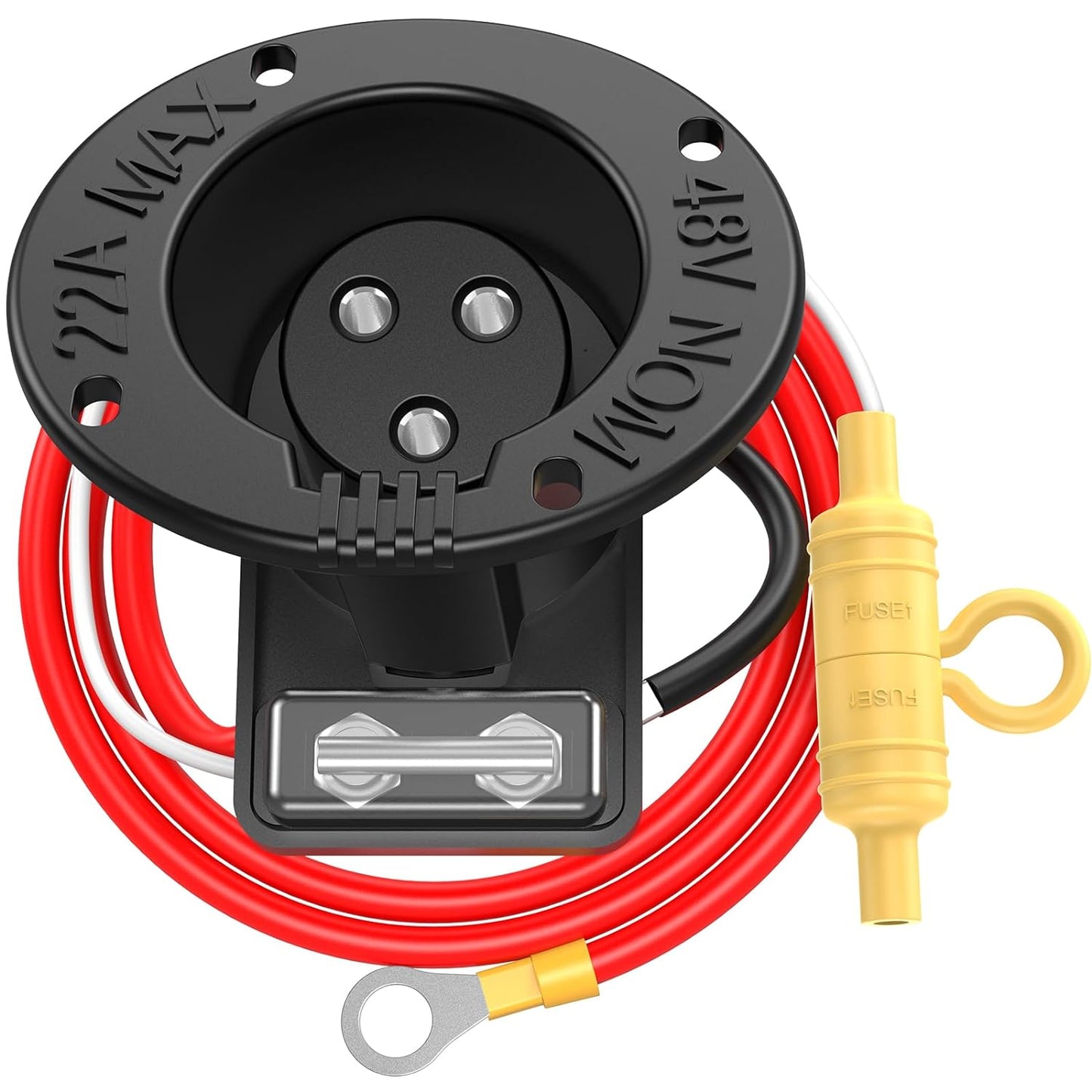 Club Car DS 48V Charger Port | OEM Fuse Cord