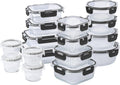 COOK WITH COLOR 32-Pc. Borosilicate Glass Food Container Set