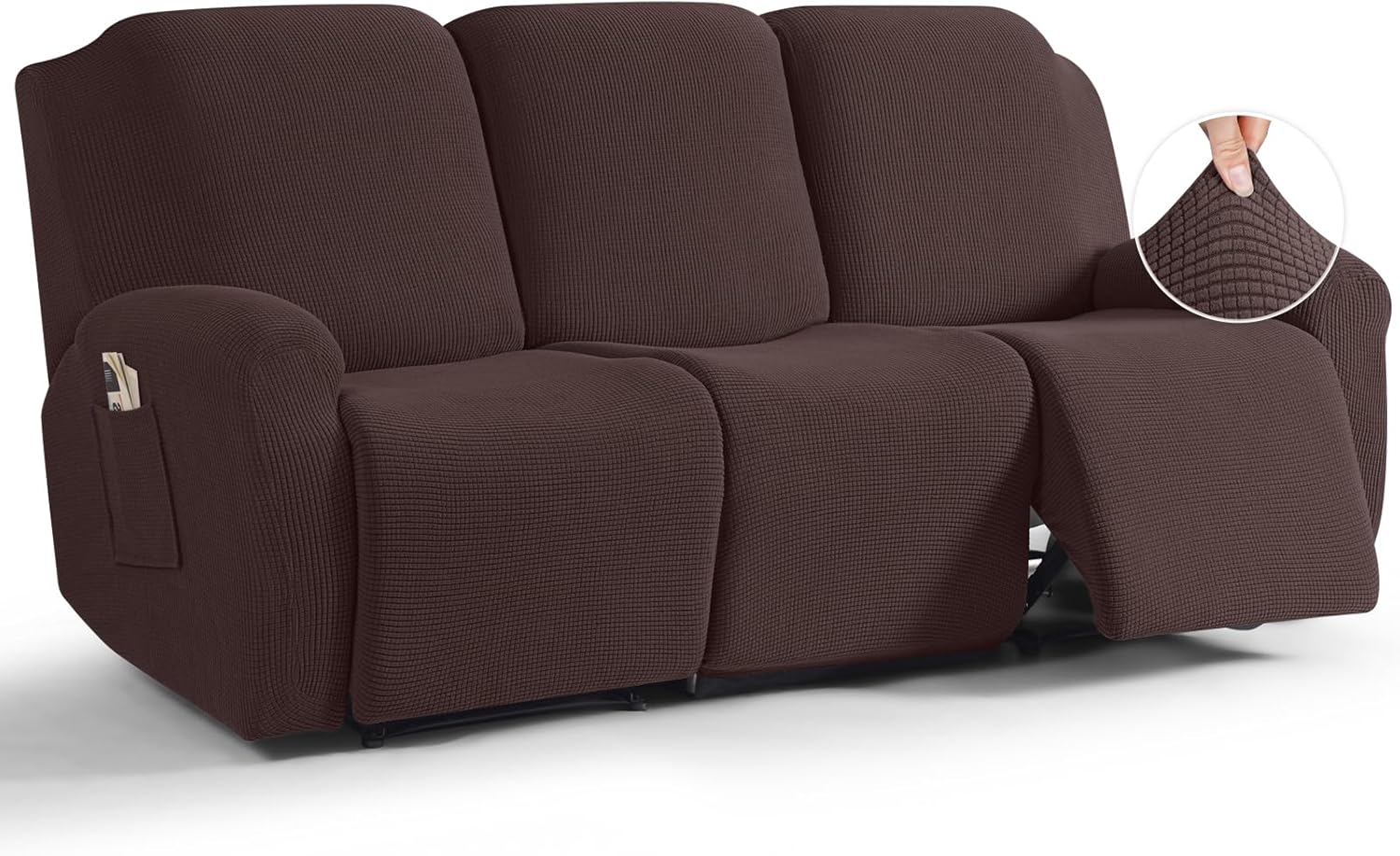 TAOCOCO Recliner Sofa Covers for 3 Seats - Stretchy Protection