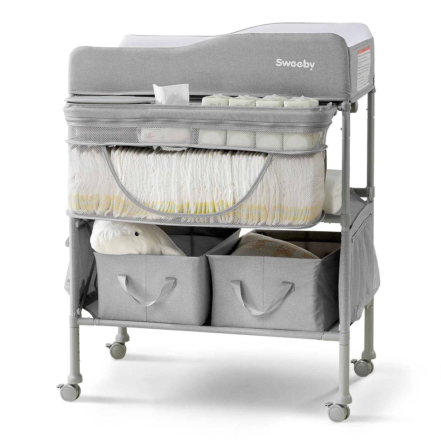 Sweeby Portable Baby Changing Table - Foldable & Waterproof Design
