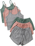 GORGLITTER Women's Ribbed Pajamas Set for Ultimate Comfort