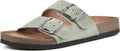 WHITE MOUNTAIN womens Helga suede slide - Comfortable contoured